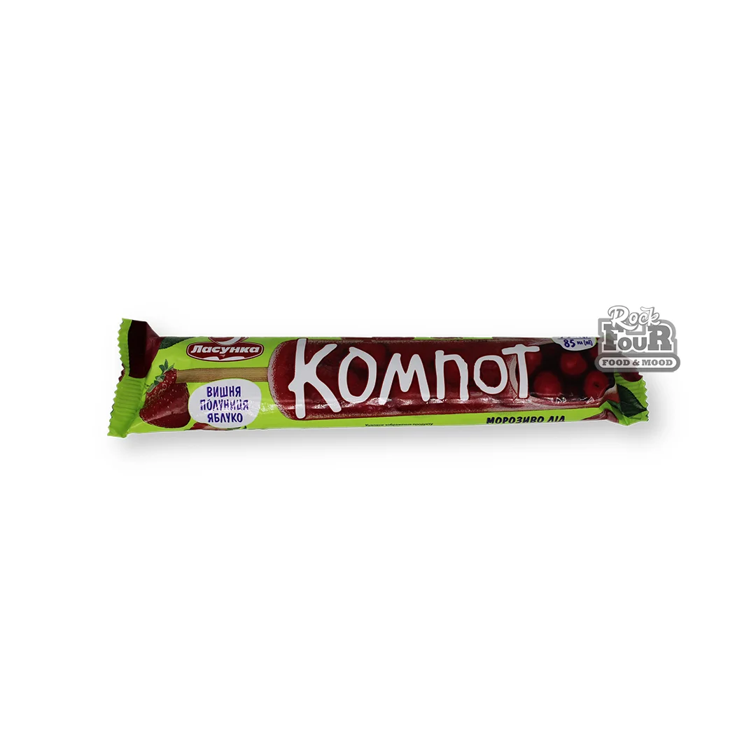 Ice cream "Lasunka Kompot" ice with fruit filling 95g